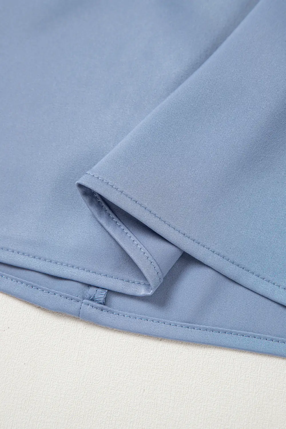 Pleated Asymmetric Hem Blouse