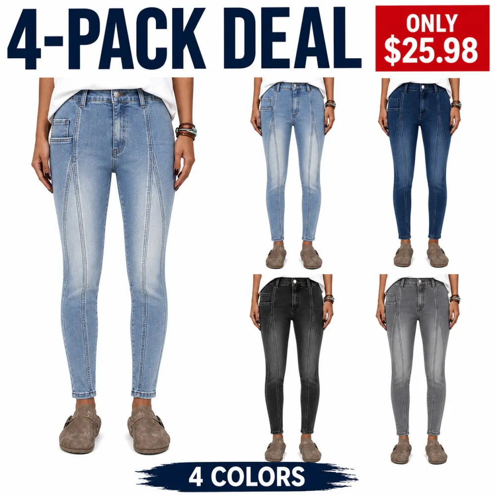 Women's Mid-Rise Stretch Skinny Jeans
