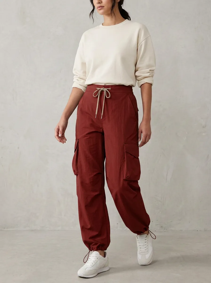 Women's Distinctive Multi-Pocket Cargo Cargo Work Pants