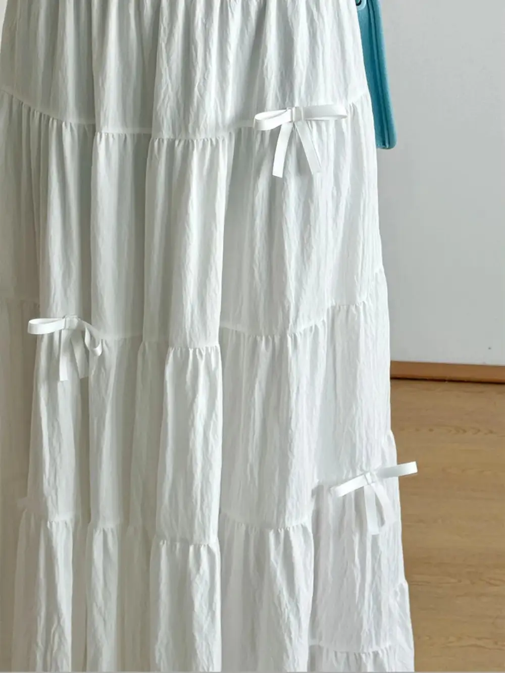 Loose Ruched Tiered Skirt