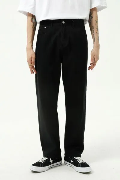 Breezy Washed Pocketed Stretch Straight Leg Jeans