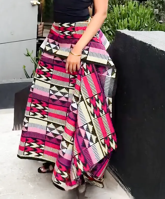 Geometric Midi Skirt