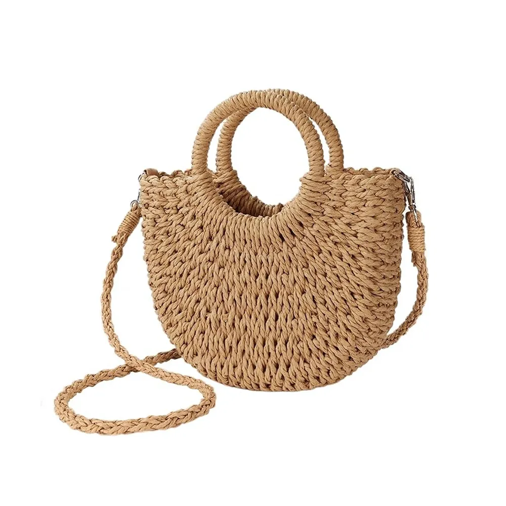 Breeze Crescent Woven Bag