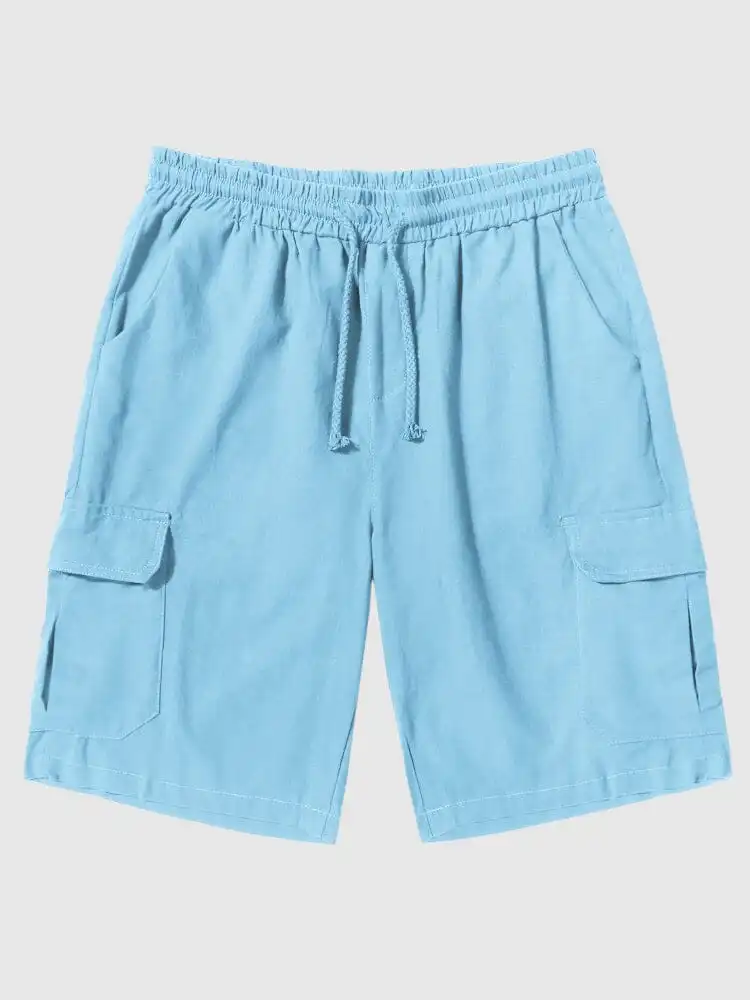 Linen with Pockets Shorts