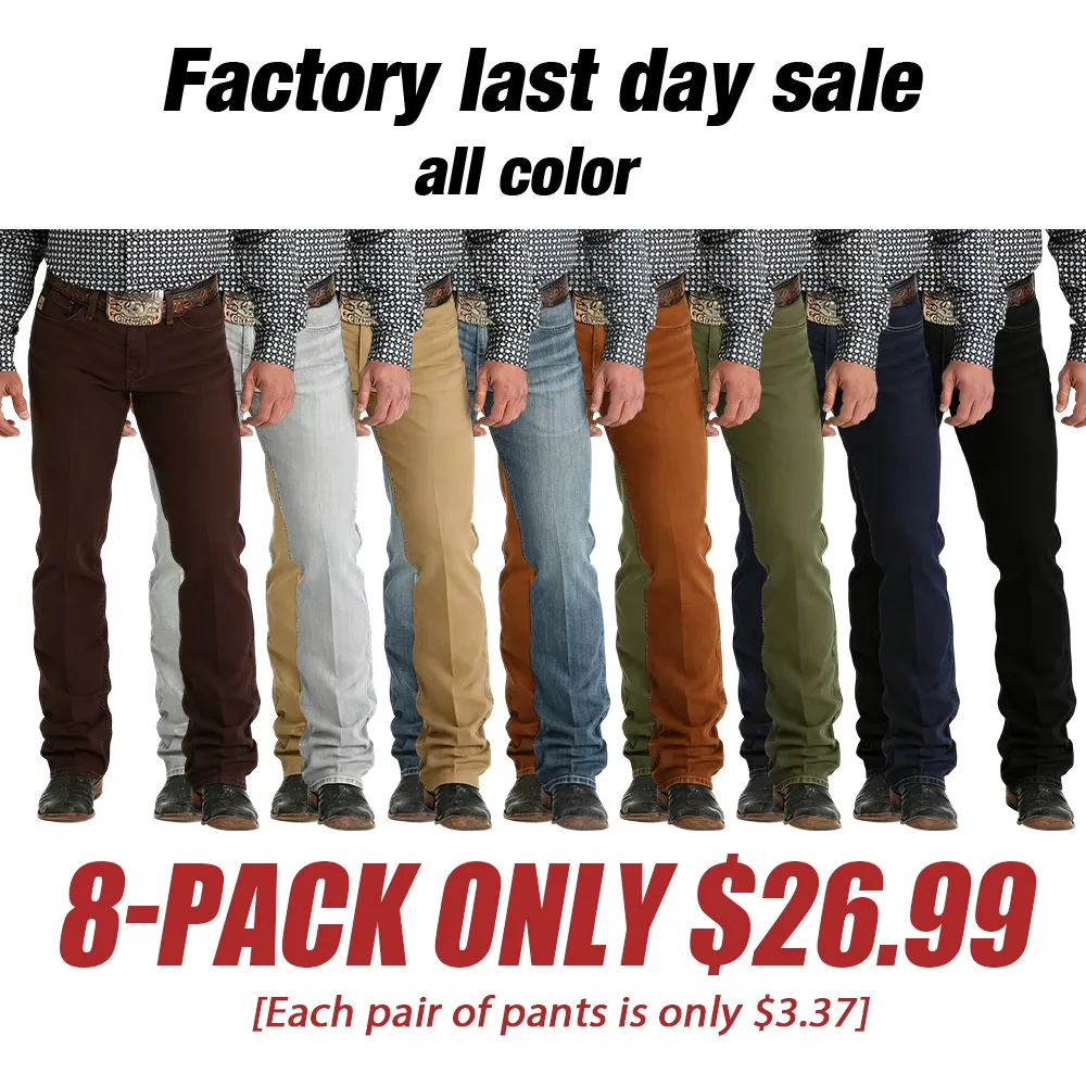 👖 Men's Slim Fit Boot Cut Jeans