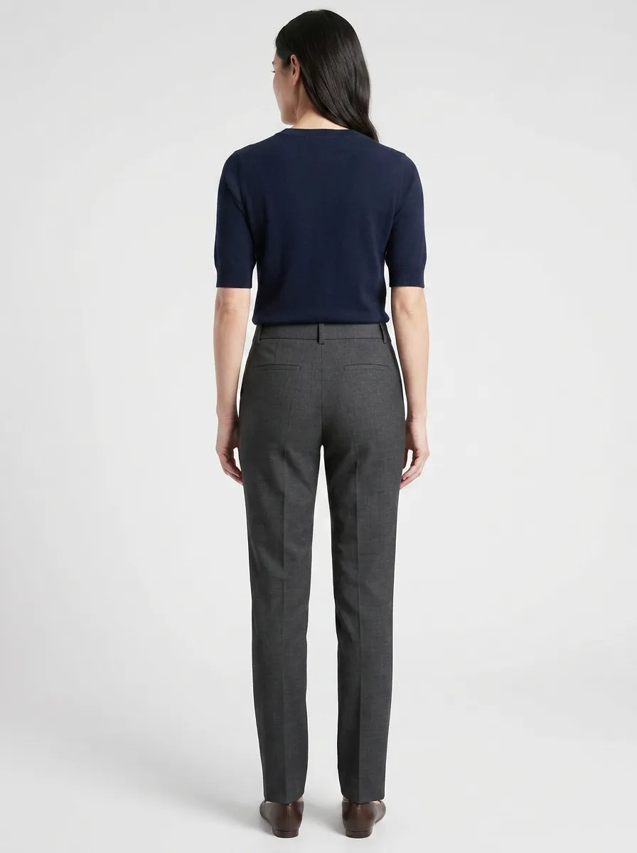 City-Ready Women's Mid-Rise Straight-Leg Pants