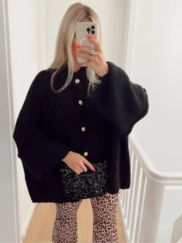 Flowy Button Front Cardigan