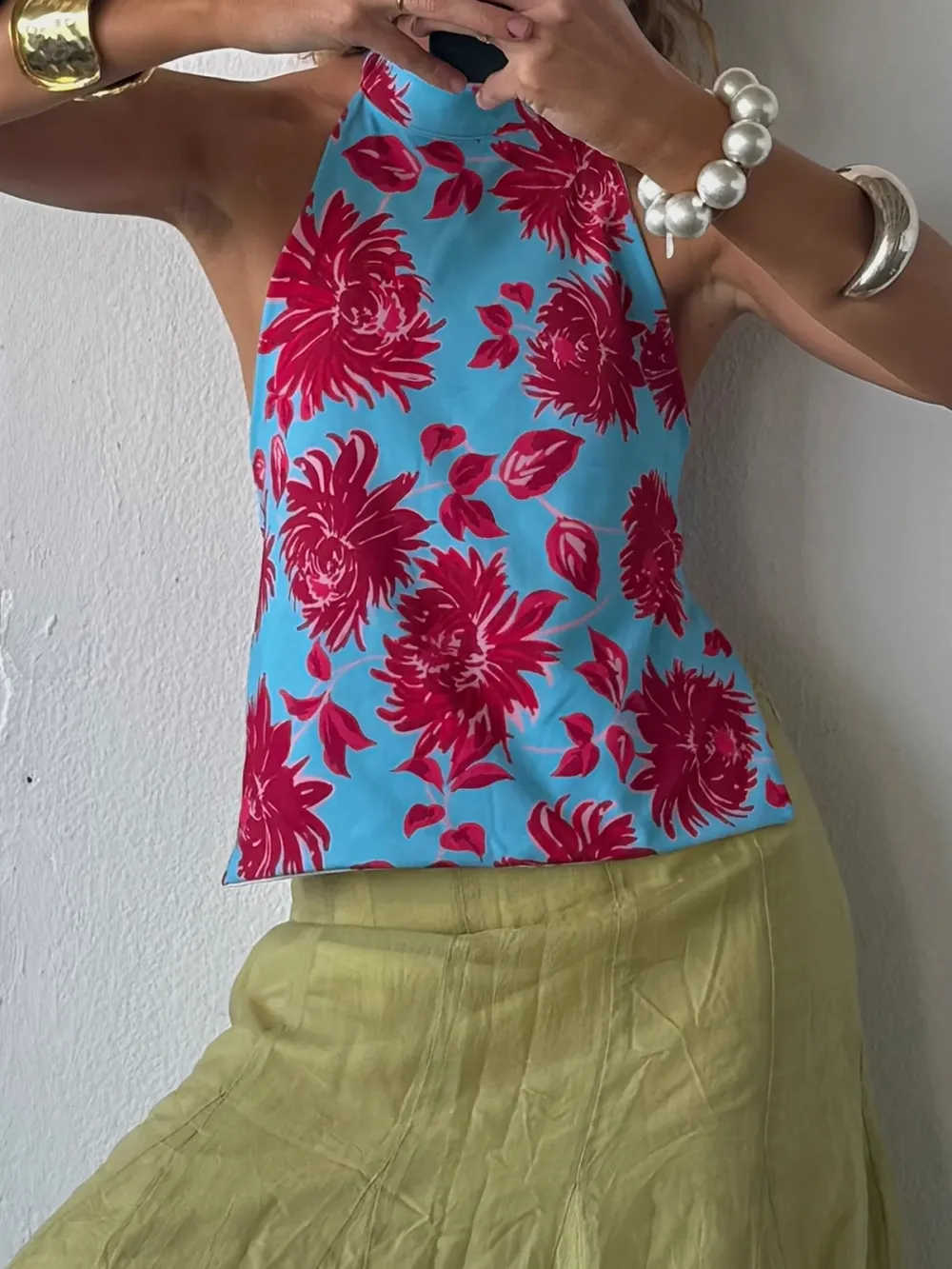 Casual Style Plants Print Tank Tops