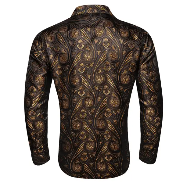 Refined Paisley Button Down Casual Dress Shirt