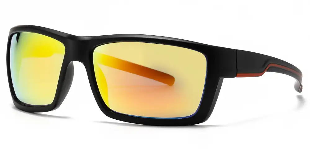 Rectangular Sports Plastic Sunglasses