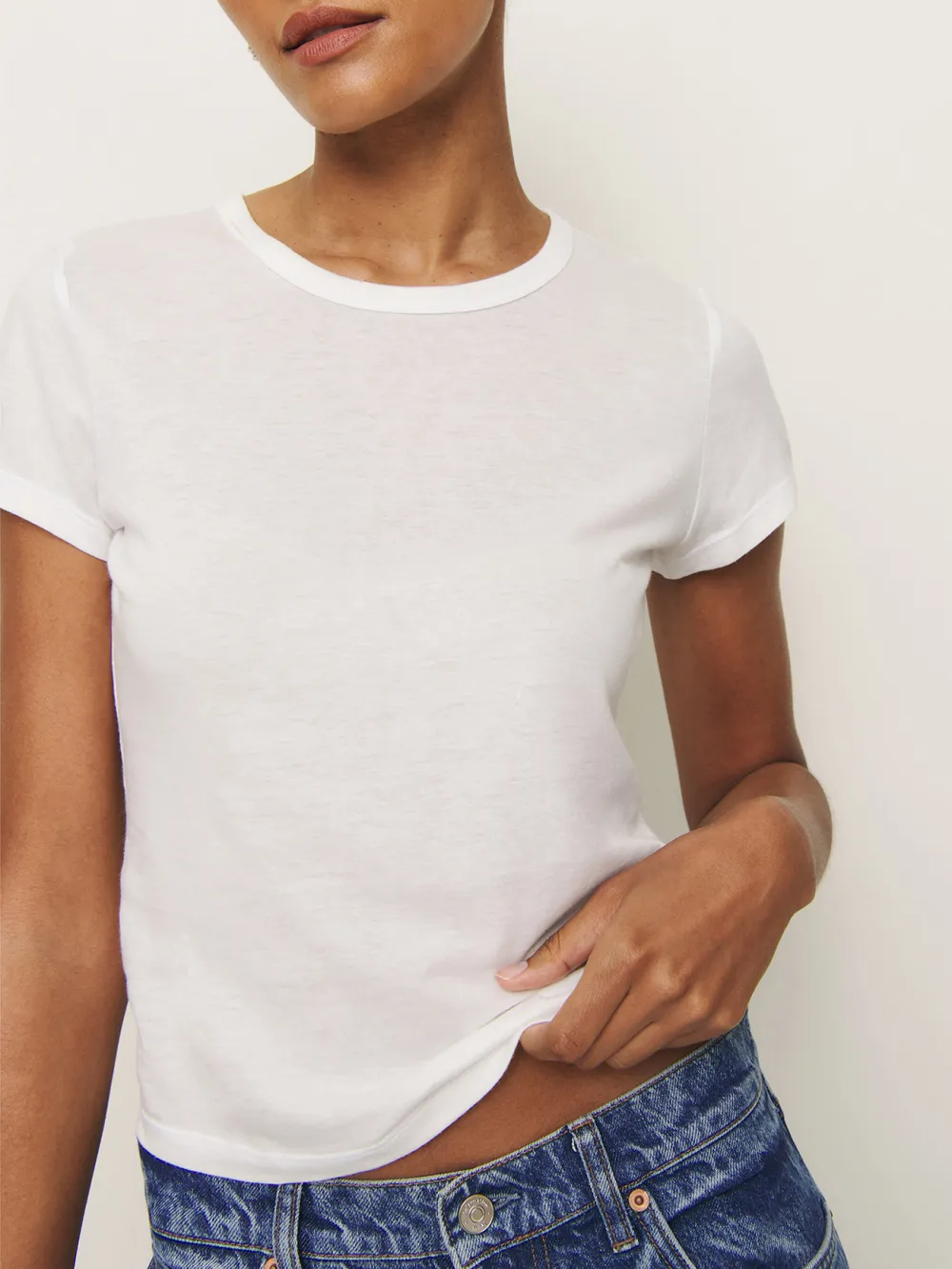 Basic Crew Neck Cotton T-Shirt