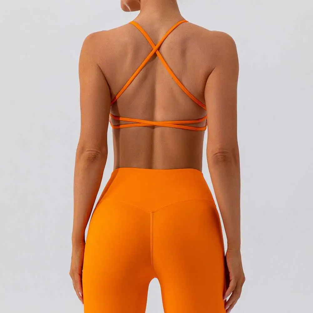 Quick-Dry Backless Bra and Leggings Active Set