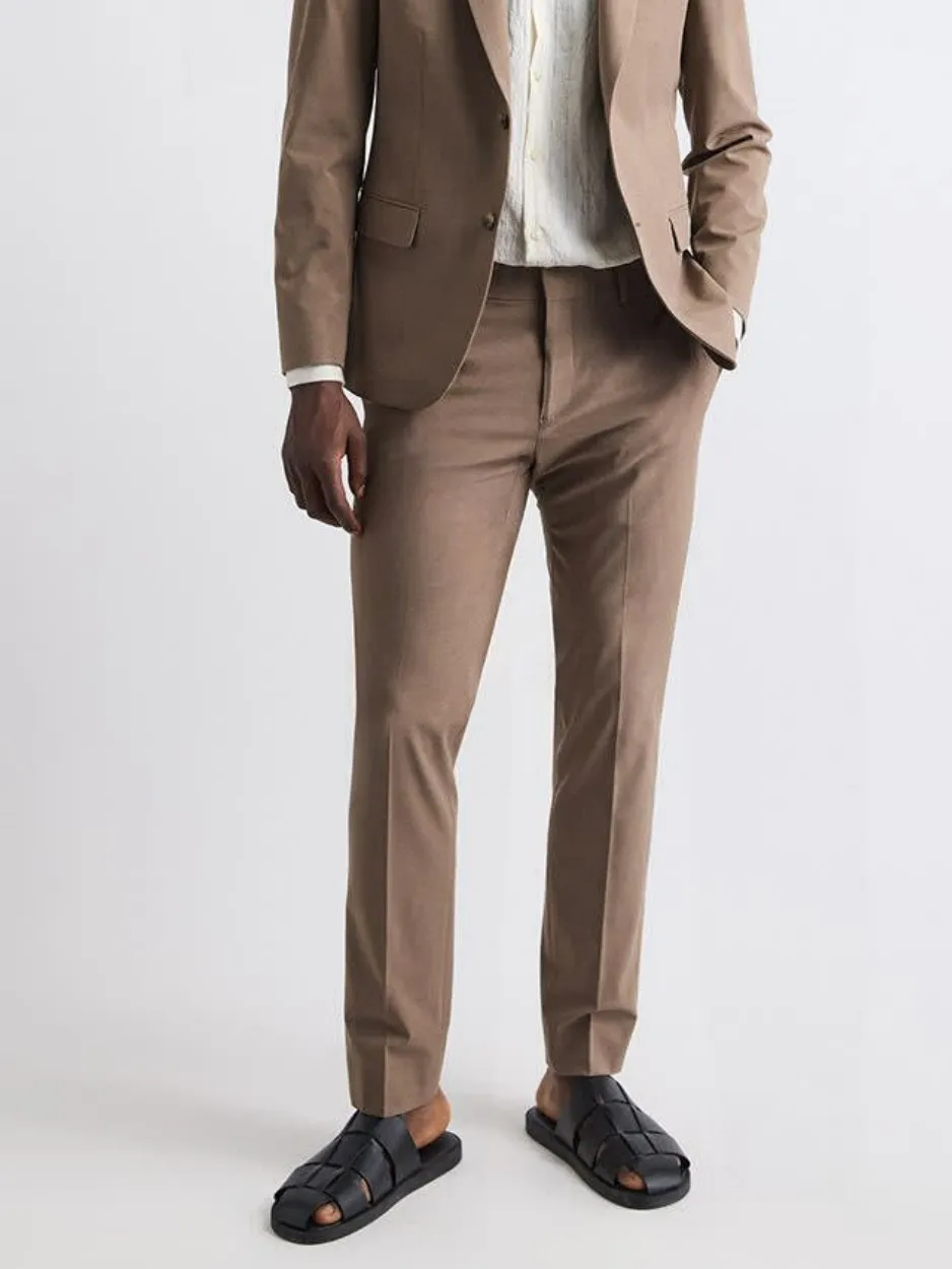 Rose taupe Slim-Fit Suit Pant
