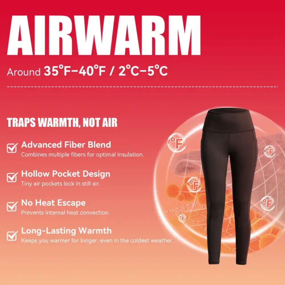 Women's High Waisted Fleece Yoga Pants