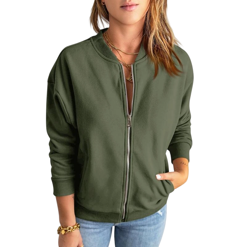Women's Zipper Sweatshirt Jacket