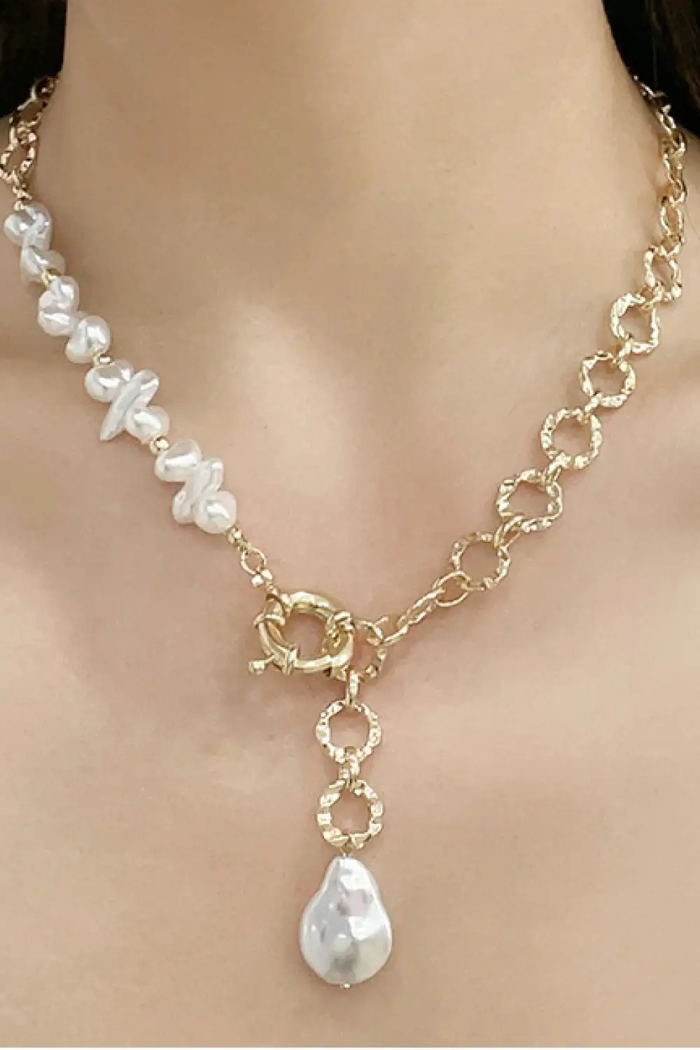 Freshwater Pearl Copper Necklace
