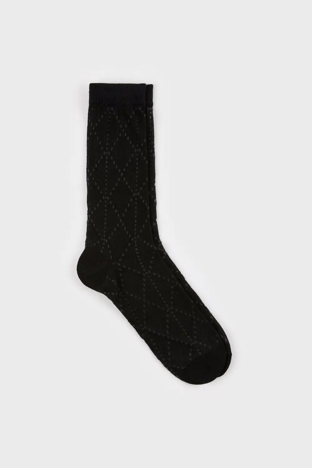 Semi Sheer Dotted Diamond Socks
