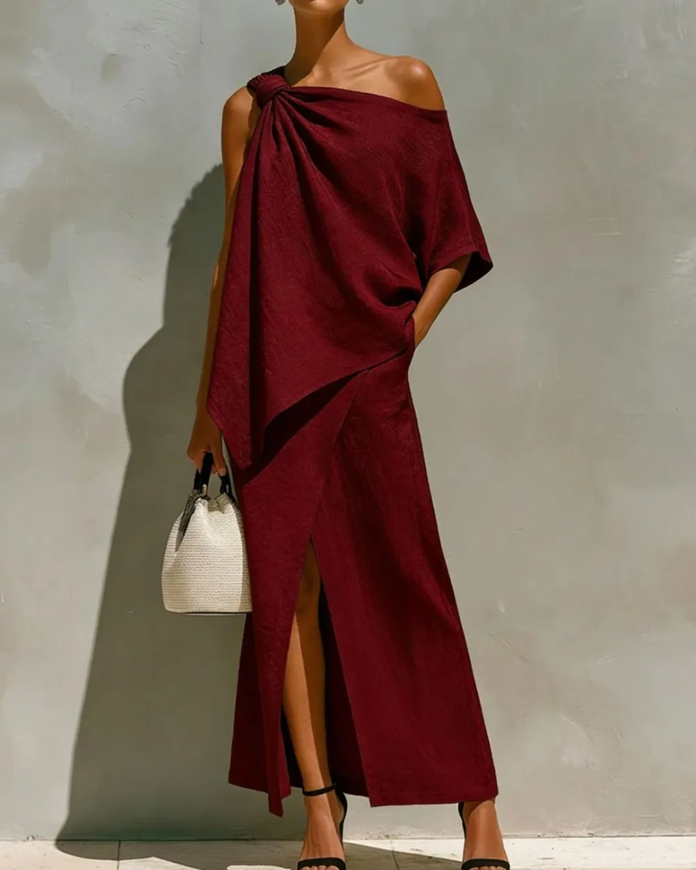One-Shoulder Knot Set