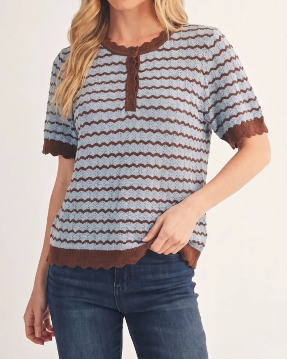 Zig Zag Wave Top