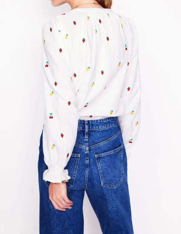 Evie Double Cloth Top