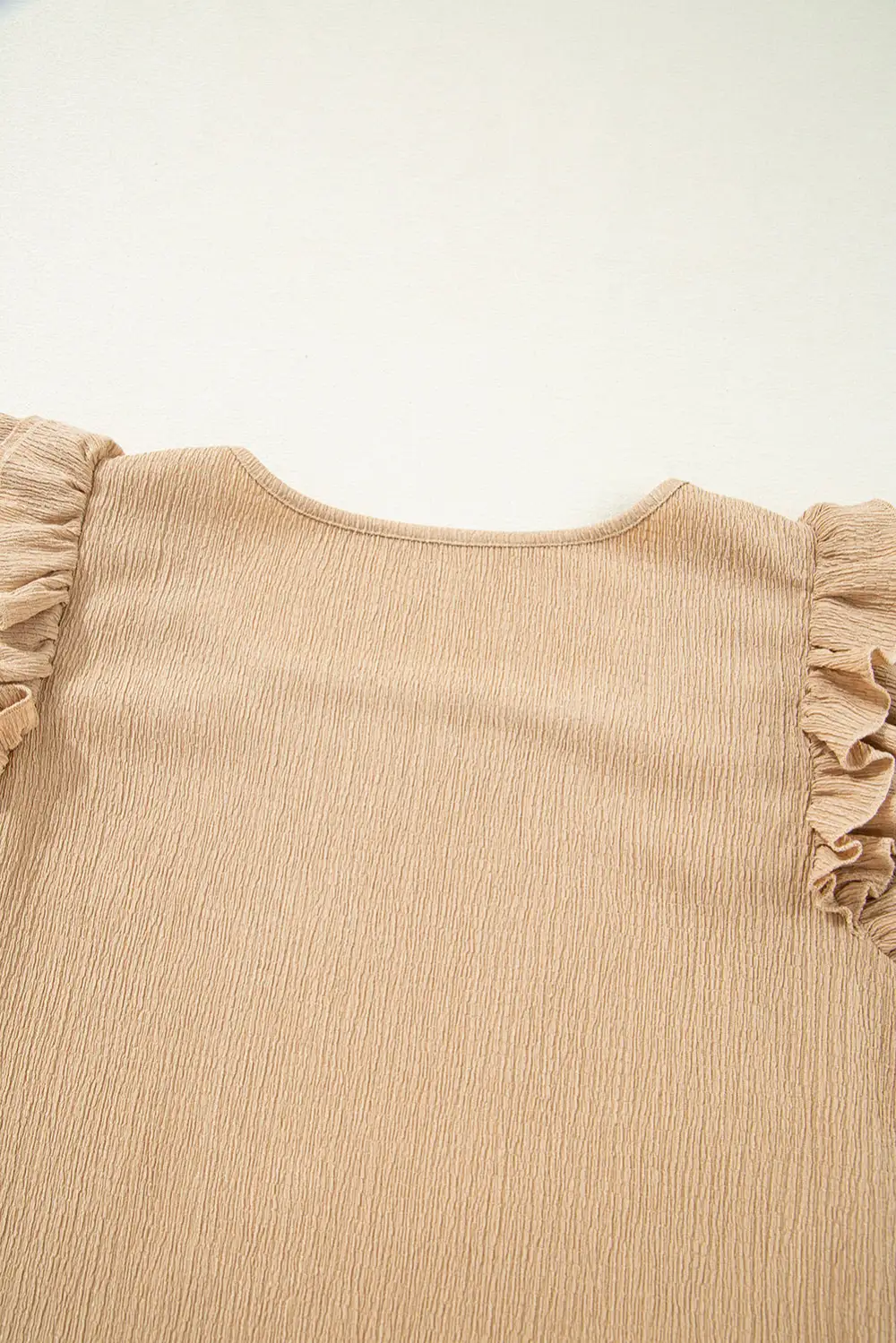 Ruffle Trim Sleeveless Top
