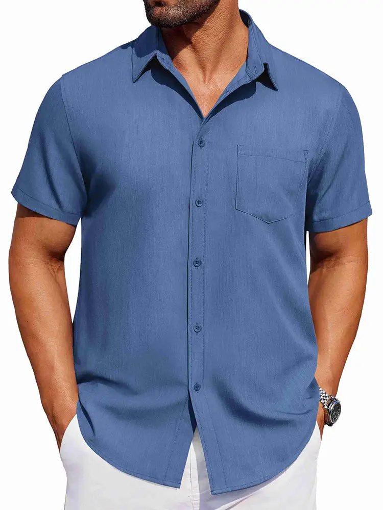 Casual Button Down Denim Shirt
