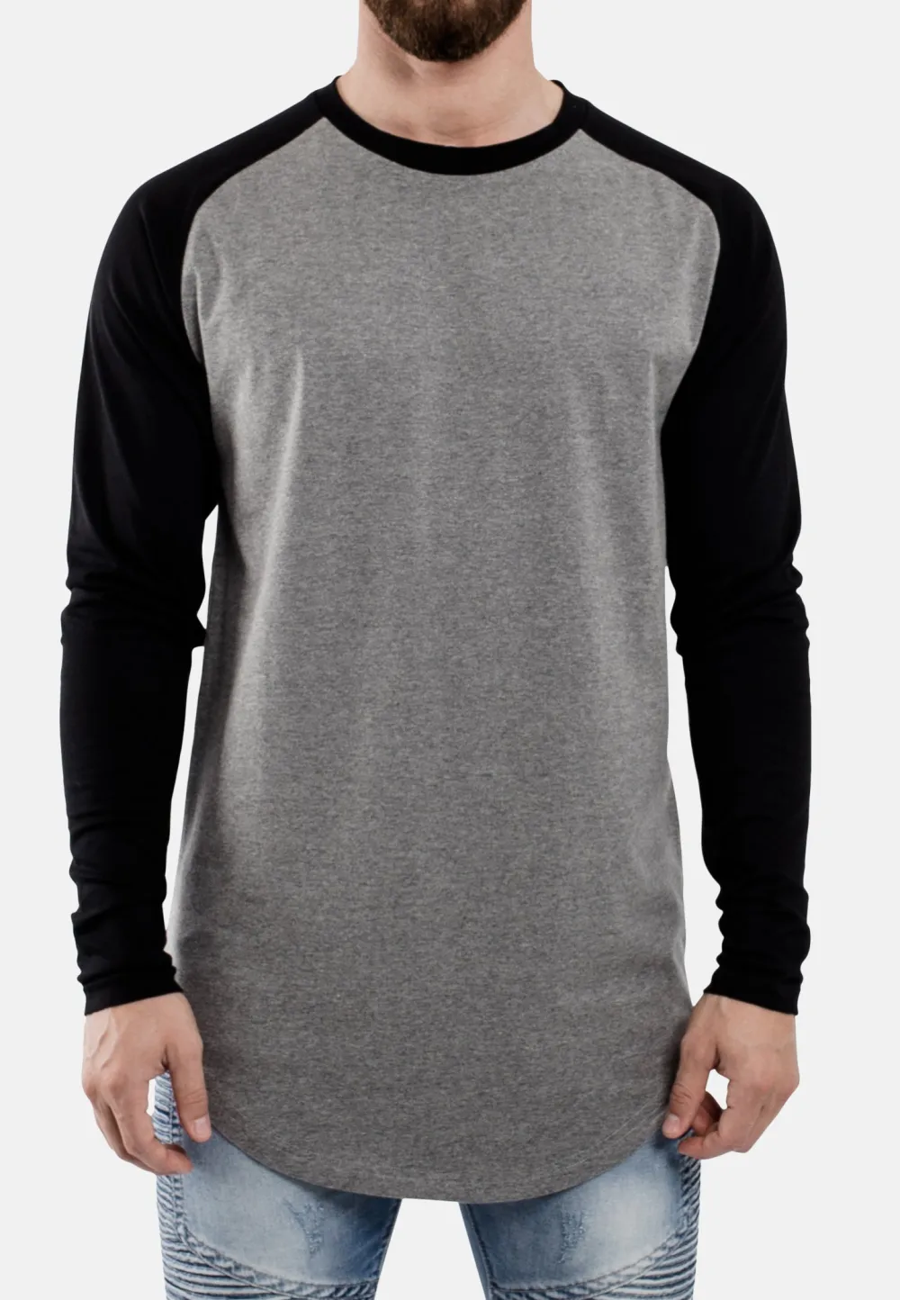 Contemporary Baseball Longline Tee