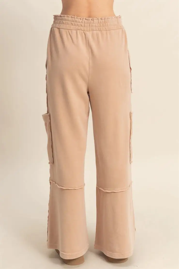 Roomy Relaxed Utility Casual Pants