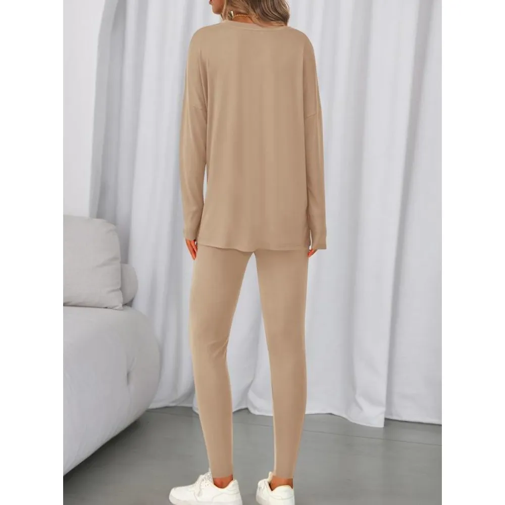 Women’s Casual Two-Piece Sets Airport Travel Outfit Workout Clothing