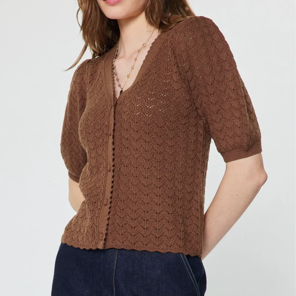 Scalloped Edge Cardigan