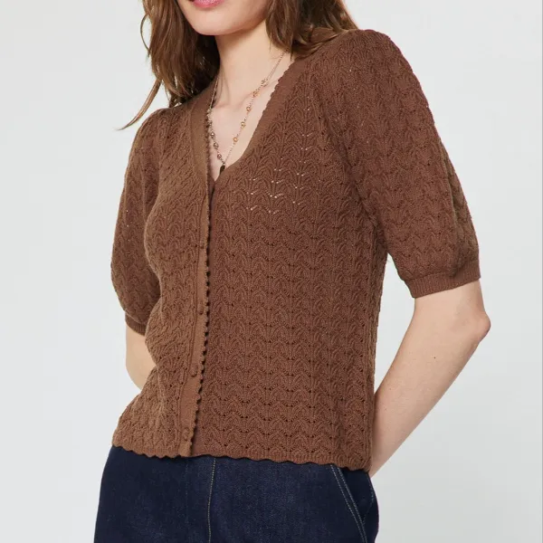 Scalloped Edge Cardigan