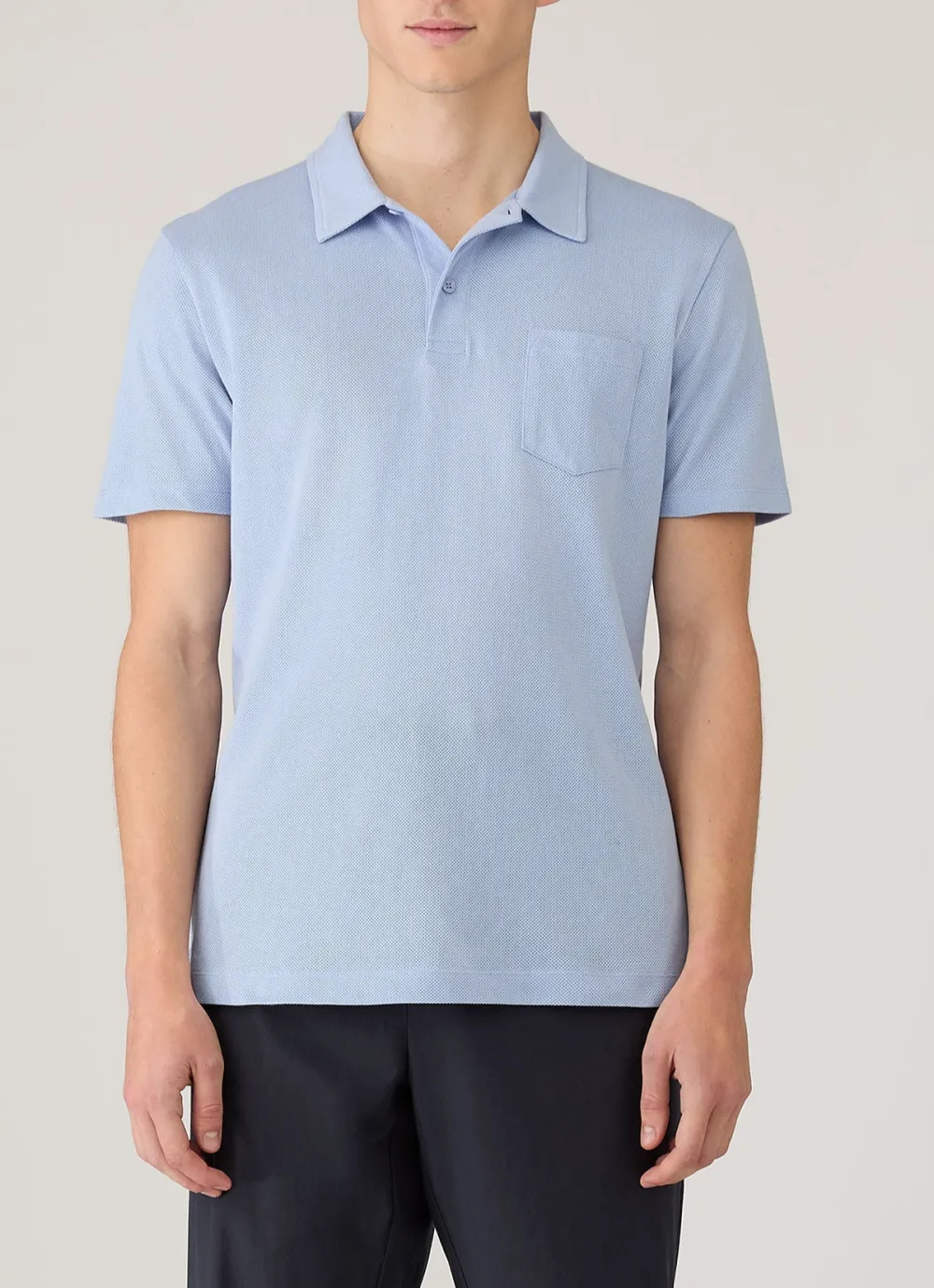 Polished Weekend Slim Fit Mesh Cotton Short Sleeve Polo Shirt