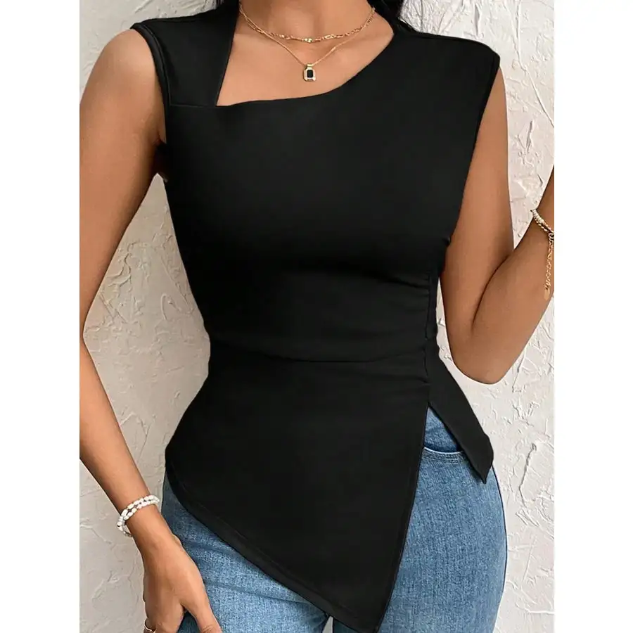 Slit Asymmetrical Tank Top