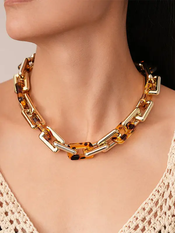 Chain Leopard Alloy Necklace