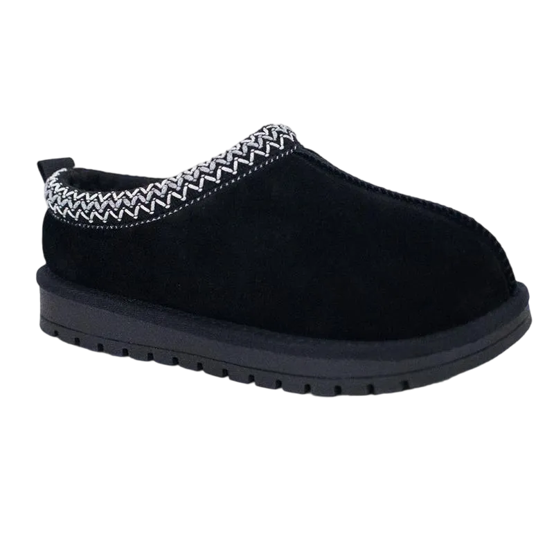 Women's leather outdoor suede slippers, mini heightening boots, short boots with soft fur lining