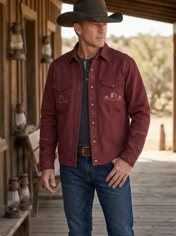 Men's Western Cowboy Desert Mountain Jacket
