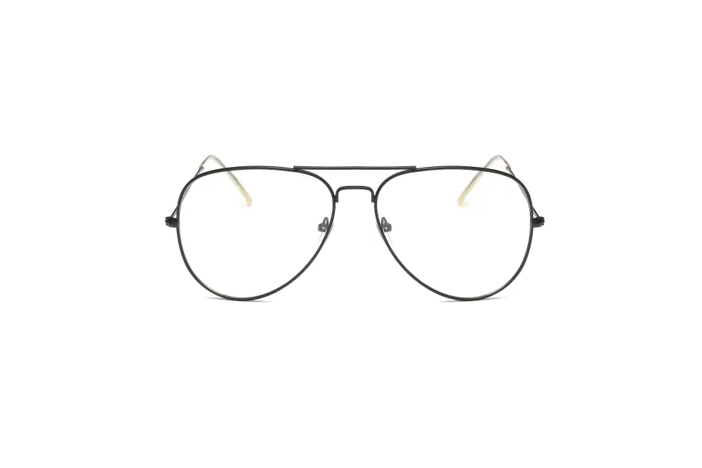 Classic Pilot Clear Lens Aviator Sunglasses