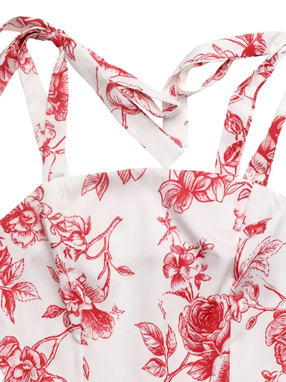 Drape Floral Printed Maxi Dress