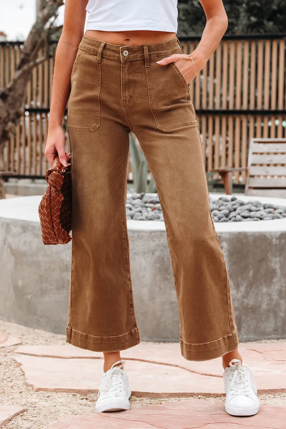 Relaxed High Waist Wide Leg Denim Jeans