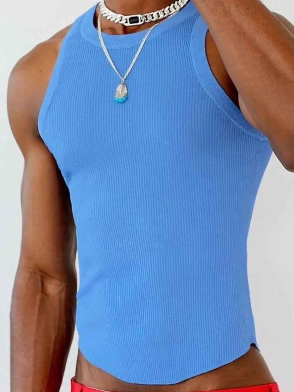 Men's Soft Stretch Round Neck Tank