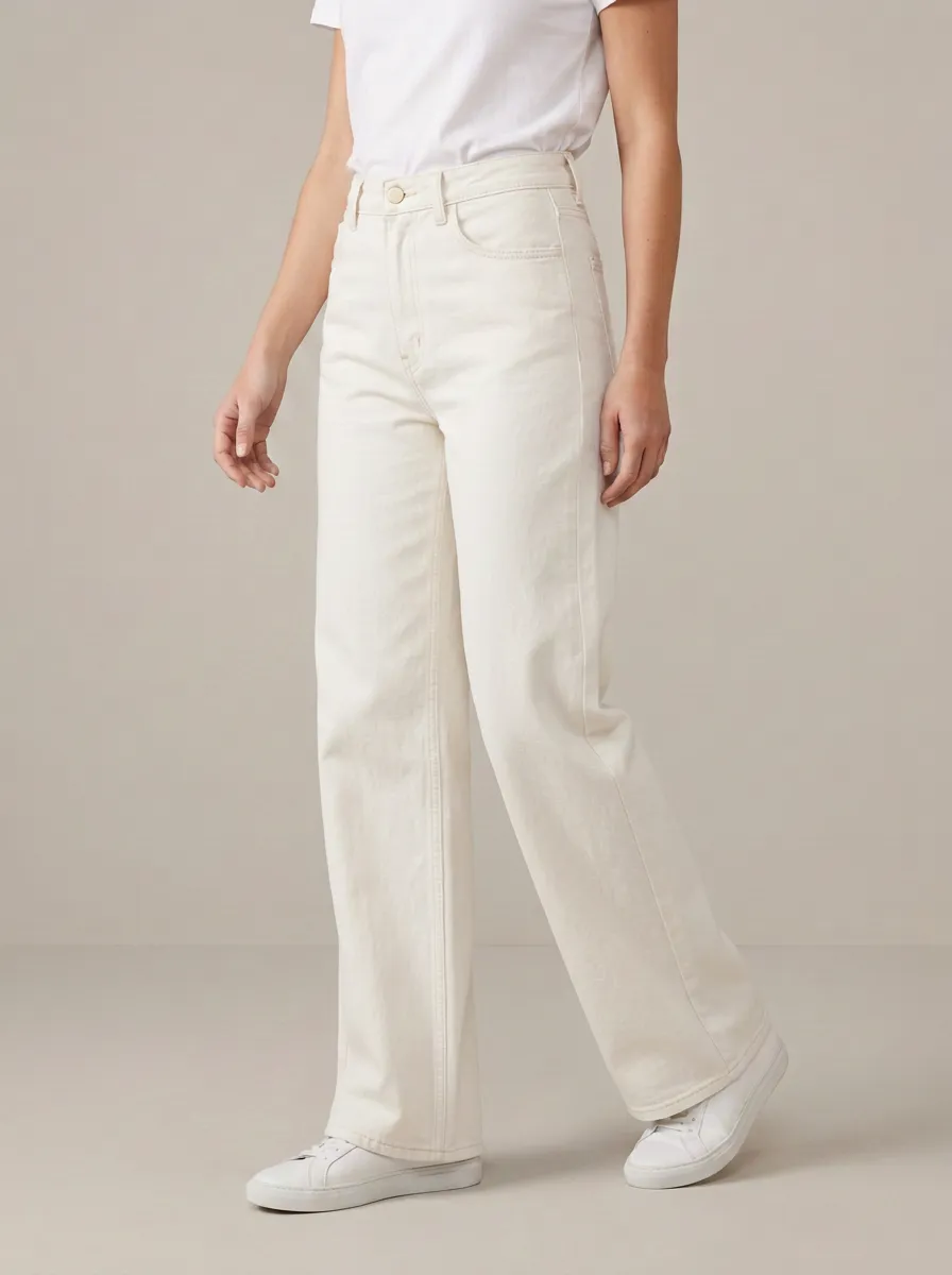 Timeless-Profile High-Rise Wide-Leg Denim Jeans