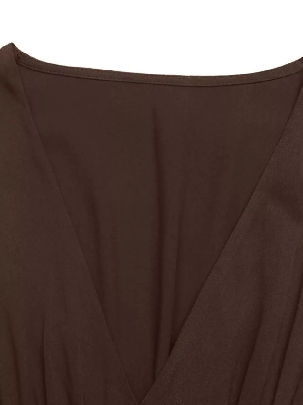 V Neck Long Sleeve Midi Dress