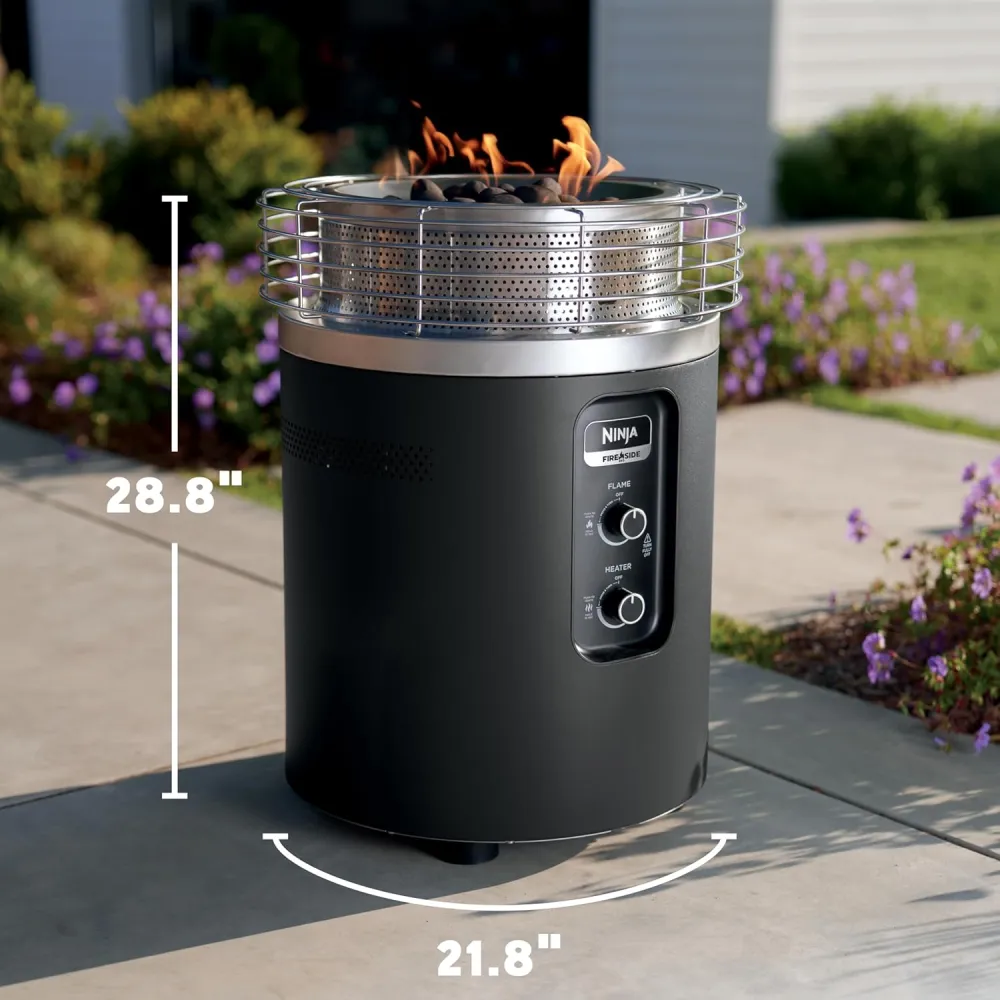 Ninja Fireside360™ Outdoor Heater & Fire Pit with 3 Modes – Flame, Heat, Flame & Heat