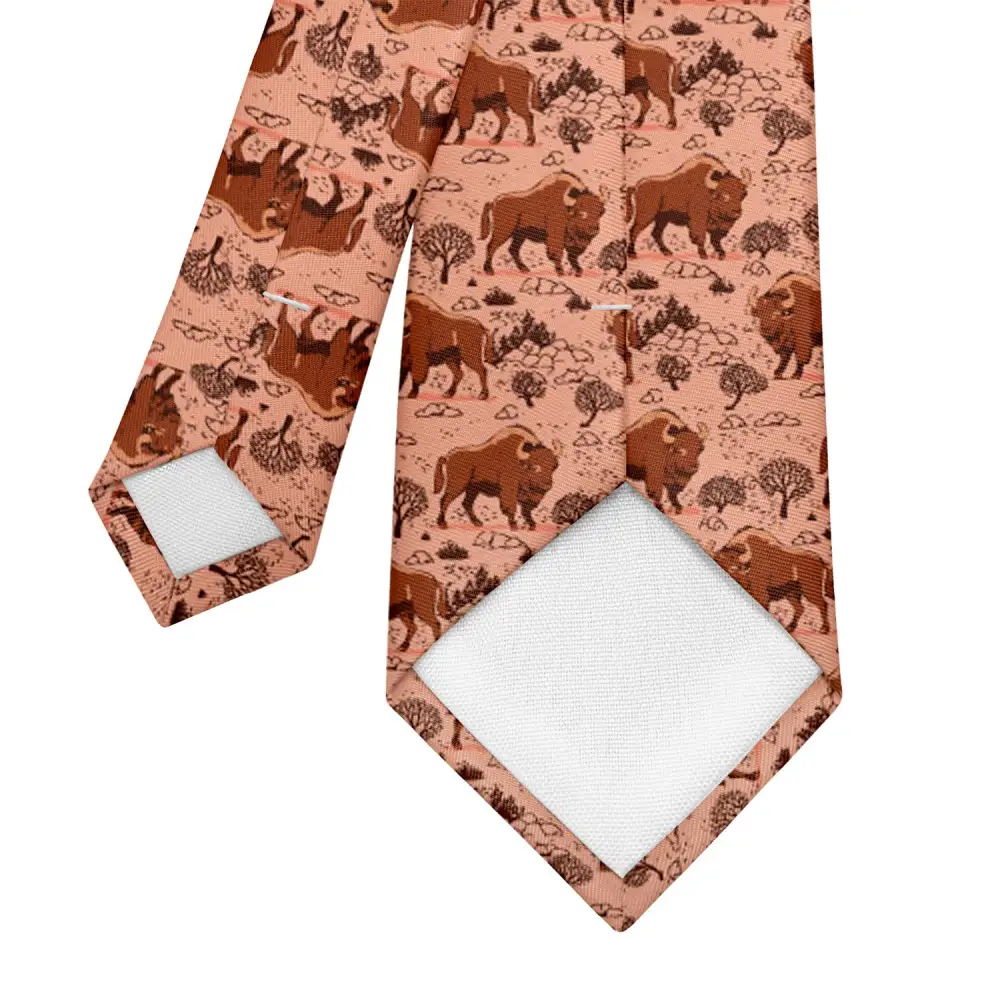Bison Pattern Necktie