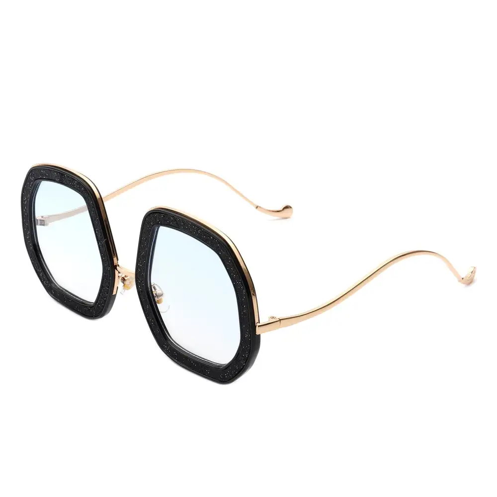 Round Geometric Frame Sunglasses