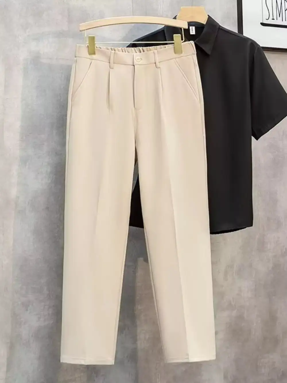 Men's Plus Size Classic Straight Leg Pants