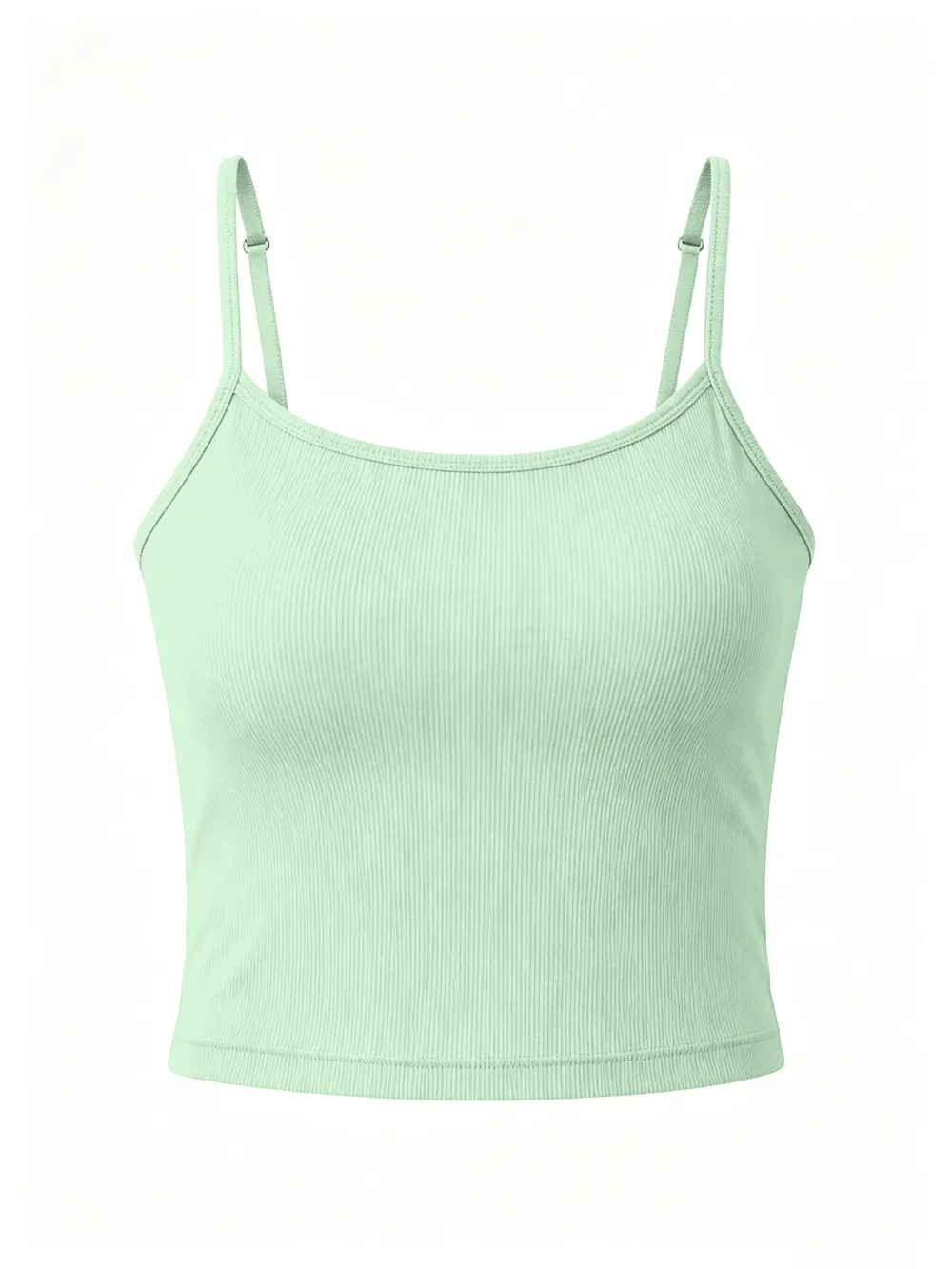 Women's Solid Ribbed Cami Tank Top