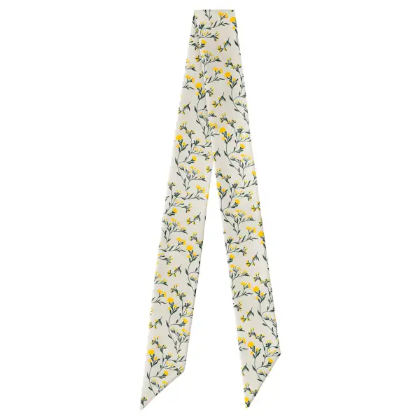 Folksy Floral Pattern Hair Scarf