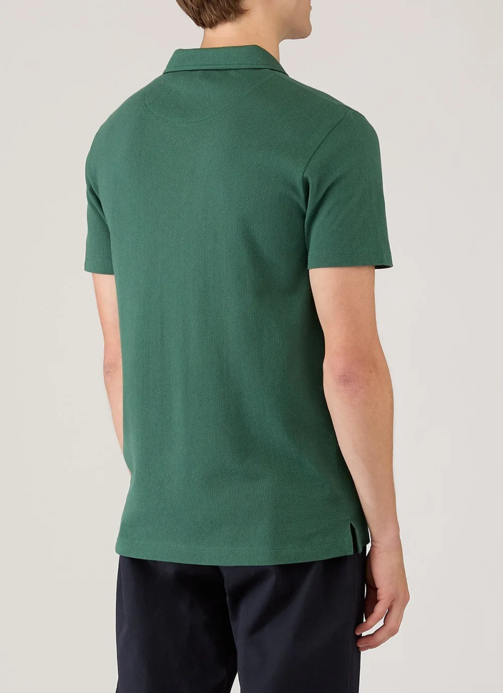 Timeless Everyday Slim Fit Mesh Cotton Short Sleeve Polo Shirt