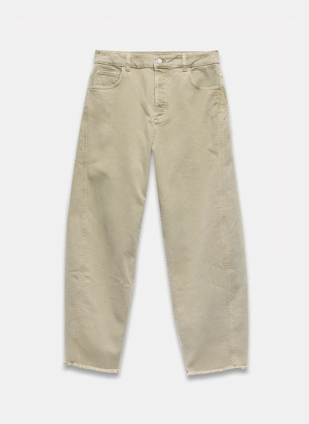 Plain Casual Style Wide-Leg Jeans